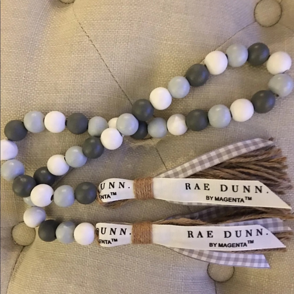 COPY - Grey Buffalo Plaid Garland w/Rae Dunn Ribb…